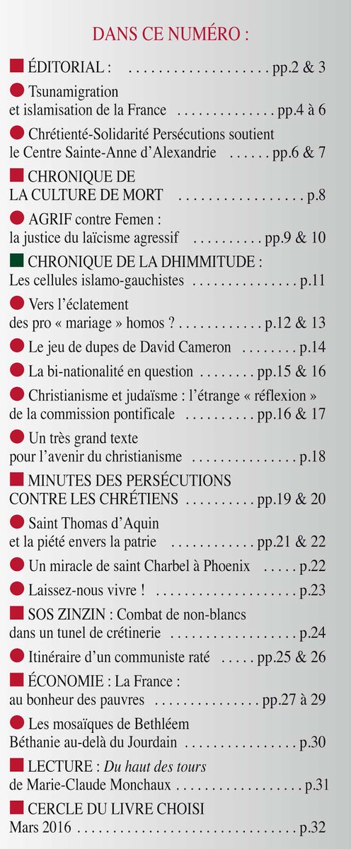 Reconquête n° 326 bientôt dans les boites : "Tsunamigration"
reconquete.net