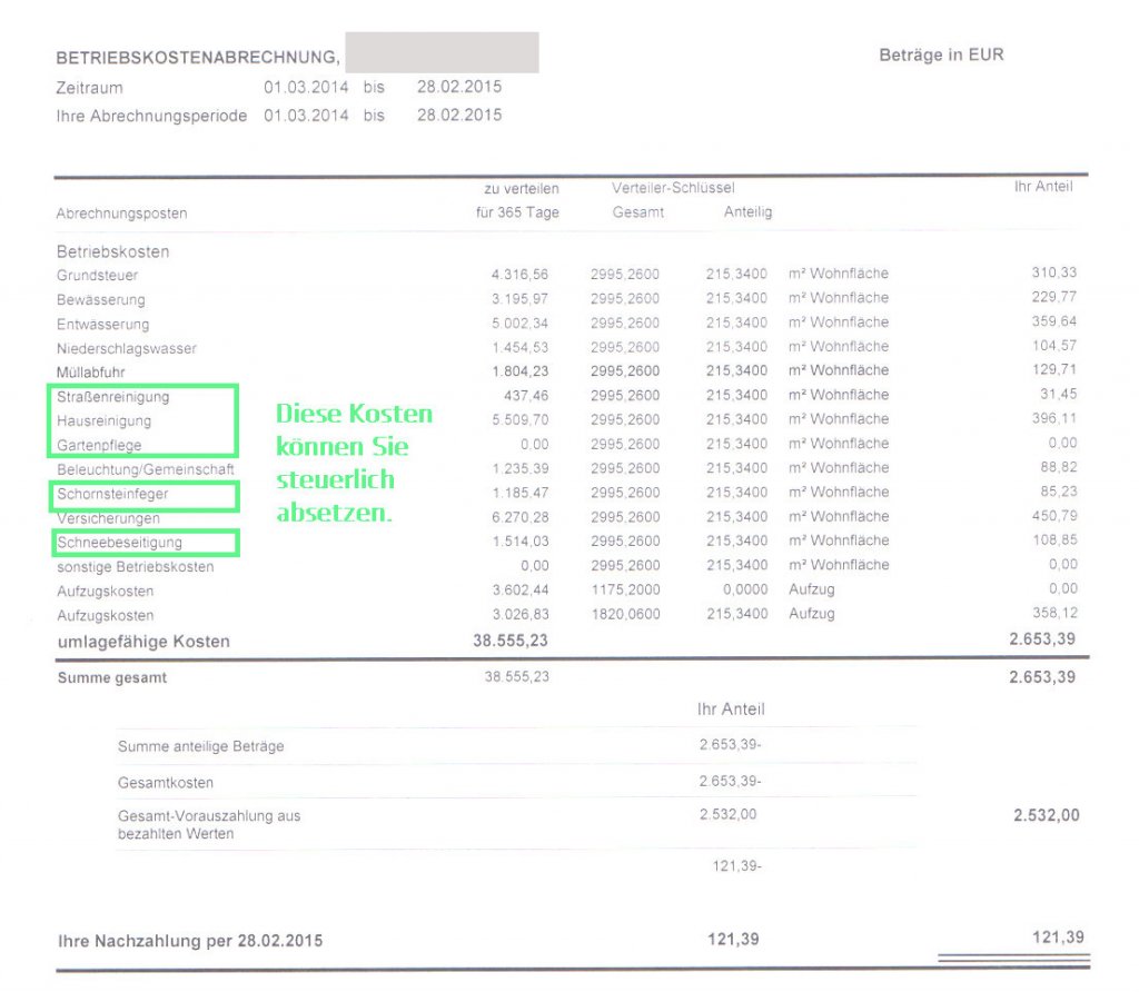 Was Sind Betriebskosten Wohnung