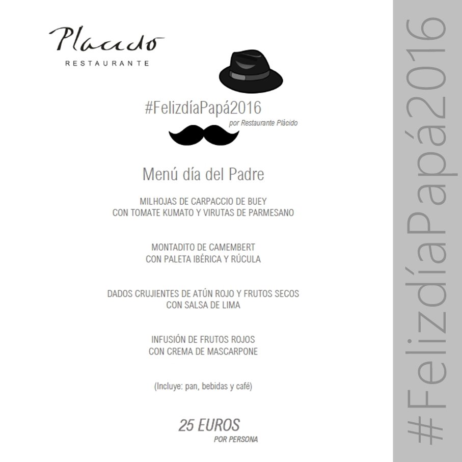 #DíadelPadre en <a href="/HotelCarril/">Hotel Carril ®</a> #RestaurantePlácido. Díselo con los 5 sentidos. #SienteCarril #VisitArousa @visitarousa