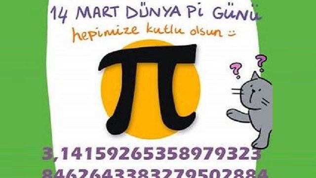 14 Mart Dünya Pi Günü'nüz kutlu olsun :) 
#PiGünü #PiDay
