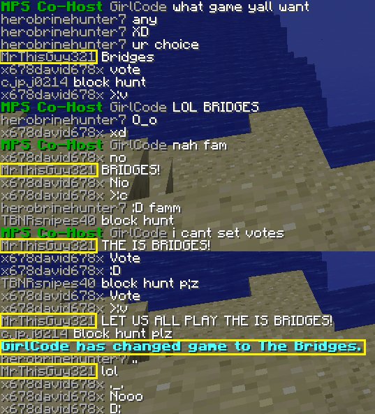 MC_JustWhy's tweet photo. And that's the story of how MrThisGuy321 made everyone else on the server leave. #Minecraft #Bridges #Mineplex #Vote https://t.co/PDGKawZuNY