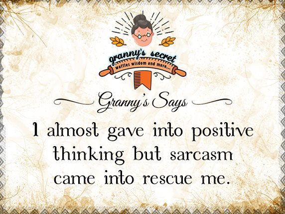 Grannys__Secret's tweet photo. And sarcasm came to the rescue.
#GrannysSecret #Hkv #Granny #Secret #SarcasmTale https://t.co/HWbJ4fXV9q