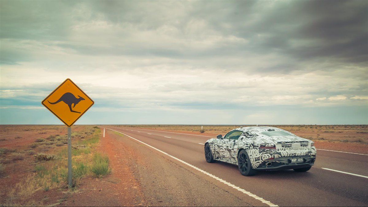 astonmartin's tweet photo. READ: #DB11's long-distance hot weather testing tackles the epic Stuart Highway in Australia https://t.co/ojvD8yYXZM https://t.co/9x81uPvG5q