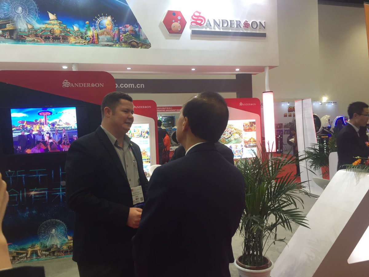 Sanderson_Group's tweet photo. We are here at the China Attractions Expo! Drop by and have a chat with our directors at booth E317-324! #CAE2016 https://t.co/PqEyeI9BCv
