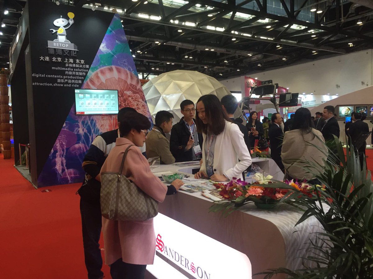 Sanderson_Group's tweet photo. We are here at the China Attractions Expo! Drop by and have a chat with our directors at booth E317-324! #CAE2016 https://t.co/PqEyeI9BCv