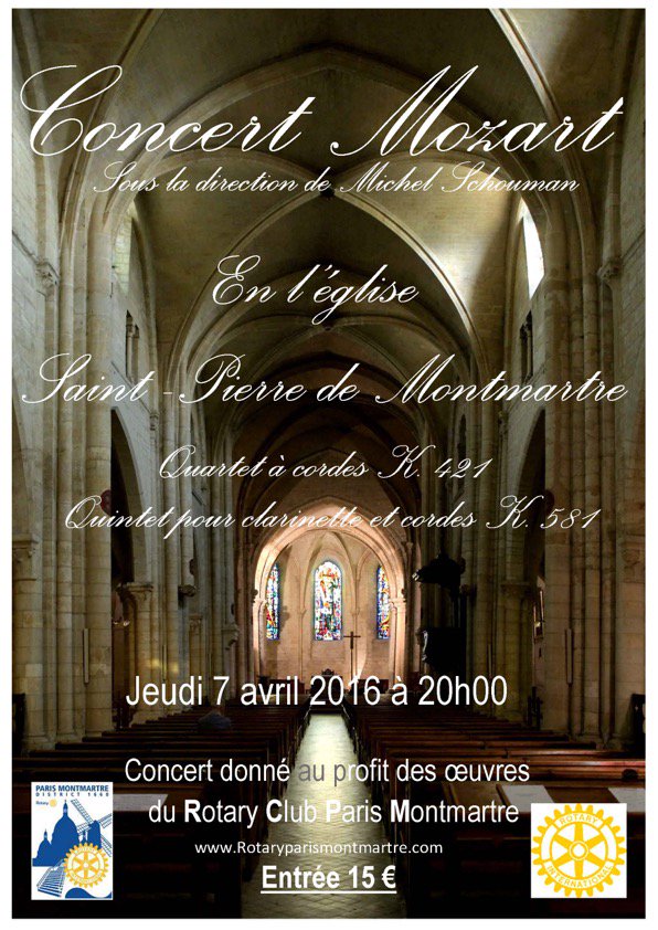 Concert Mozart, à l'Eglise Saint Pierre!!! Un moment unique et magique!