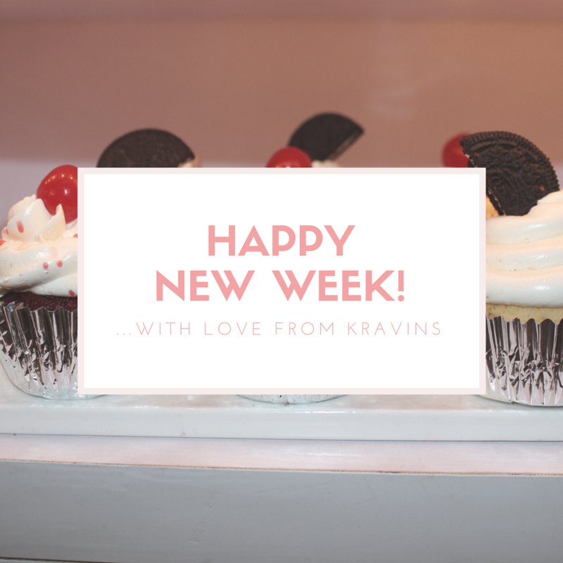 We're wishing you a fabulous week Kravins Fam! #HappyNewWeek #NewBeginnings #NewPossibilities #PositiveVibes