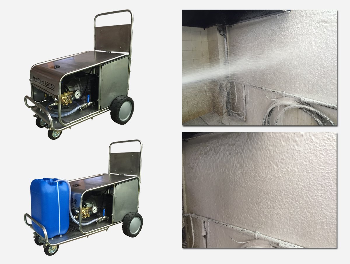 Multidronet's tweet photo. Nuevo equipo limpieza con espuma EasyFoam 15lts/min 150bar. Bomba interpump. Especial limpieza y desinfección. https://t.co/elKvniHgcL