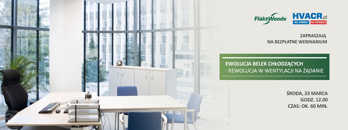 Belki chłodzące bez tajemnic podczas webinarium @FlaktWoods i <a href="/HVACRpl/">HVACR.pl</a> 23 marca. Dołącz: ow.ly/YQyx7