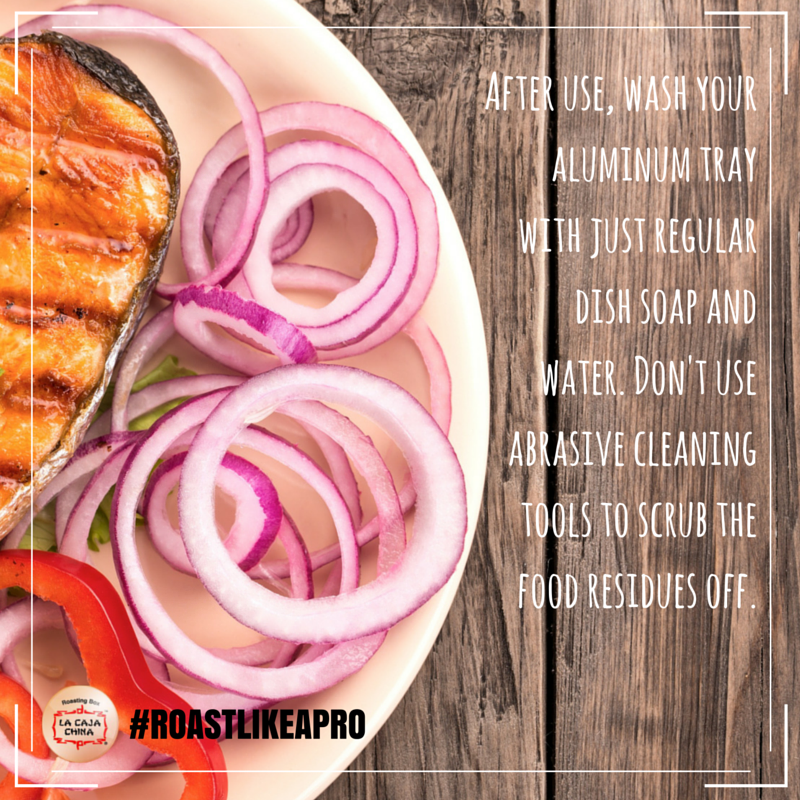 LaCajaChina's tweet photo. Need to scrub food residues of your aluminum tray? Follow this one!
#RoastingTips #RoastLikeAPro https://t.co/5jQGwTU3Ib