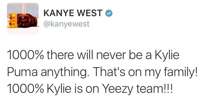 EjShala's tweet photo. Kanye you were wrong 😁😂 #pums #yeezy #KanyeWest #kyliejenner https://t.co/dGG2FpO2vx