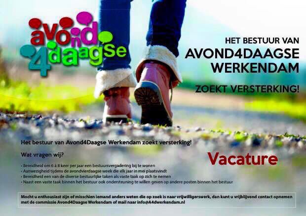 Zorg ervoor dat deze 10e editie niet de laatste keer wordt en kom ons bestuur versterken! #a4dwdam