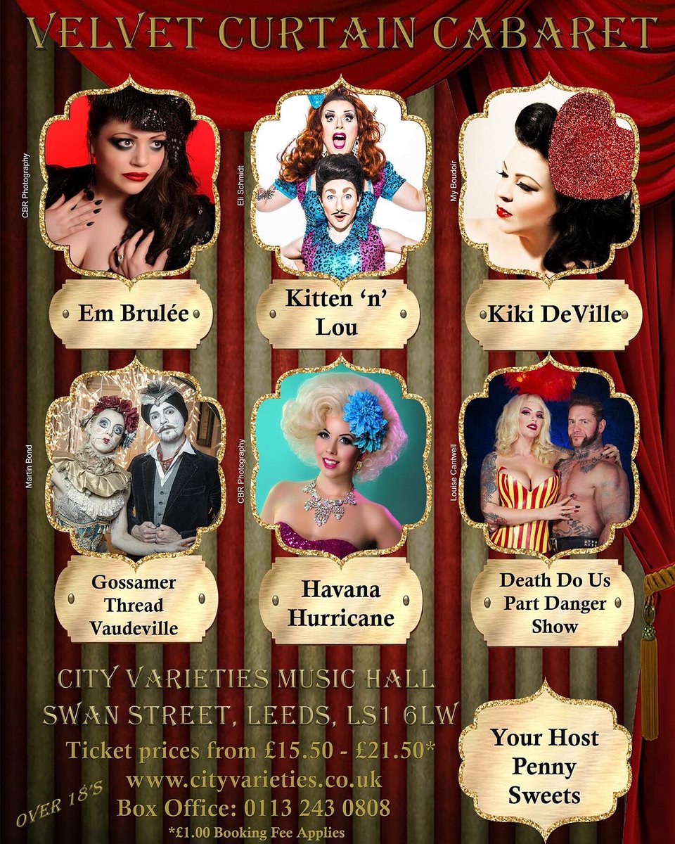 HavanaHurricane's tweet photo. Tickets on sale!! https://t.co/D2iL9yHmwu @CityVarieties #leedsevents #leedsshows #cabaret #variety #yorkshire https://t.co/Kk3FpSC0Yw