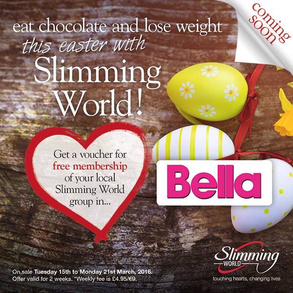 lolly1704's tweet photo. Have your #chocolate &amp; eat it this #Easter with free membership for @SlimmingWorld with @bellamagazineUK out Tues🐥🐣🍫 https://t.co/cIRk0OtnXu