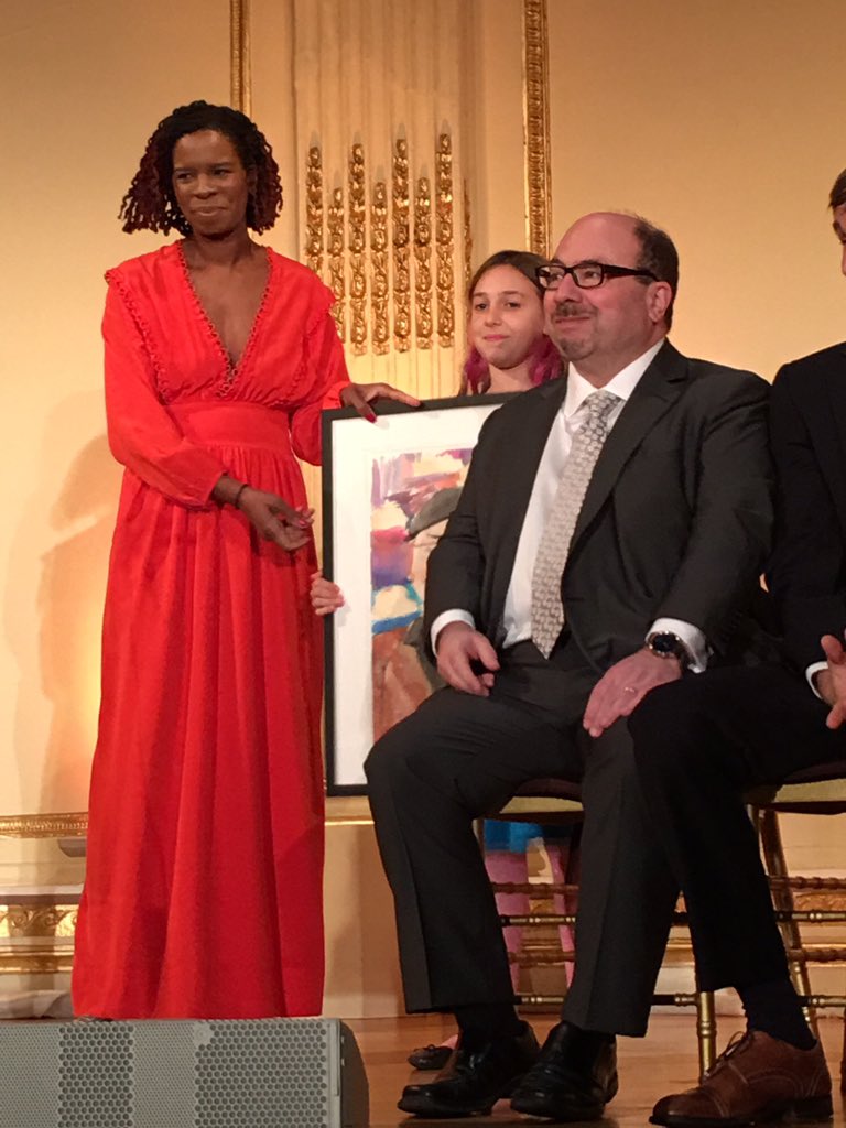 Rasiej's tweet photo. Congrats to a true public advocate @craignewmark receiving recognition via @UncleRUSH #RushHeArts https://t.co/Iiqs9NcxHf