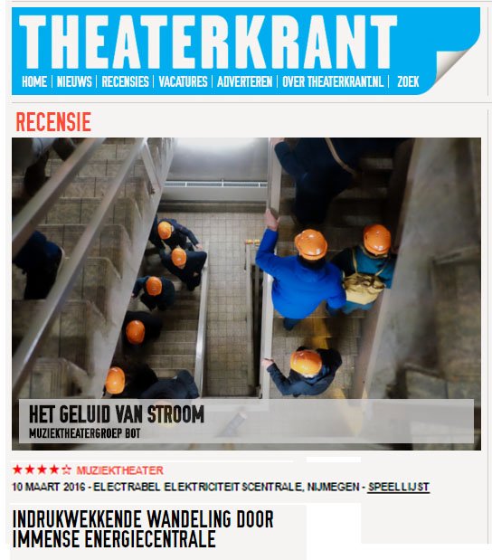 Wauw, vier sterren in de Theaterkrant. Trots! Artikel houd je vanwege spoilers alleen nog even tegoed.