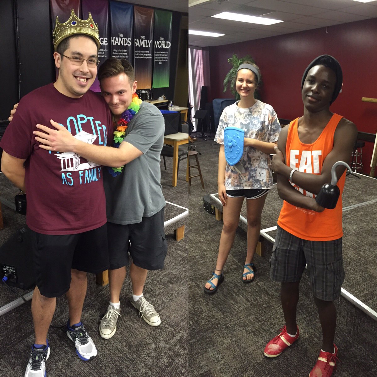 utabsm's tweet image. Morning awards on mission trip. #htown16