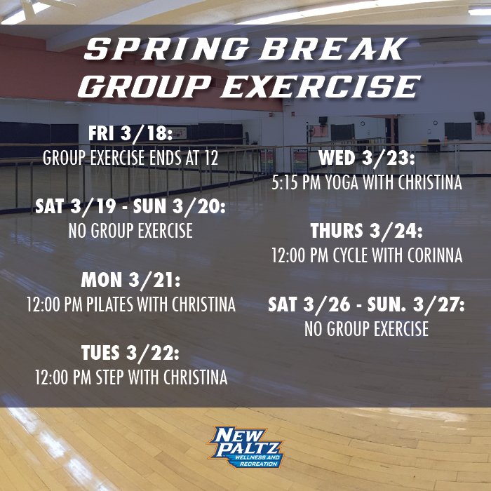 NPWellRec's tweet photo. Next week is Spring Break! Here are hours and schedules!

#NPSocial #NPWellRec #SpringBreak #GroupEx #RecSwim https://t.co/jsNm9trZIm