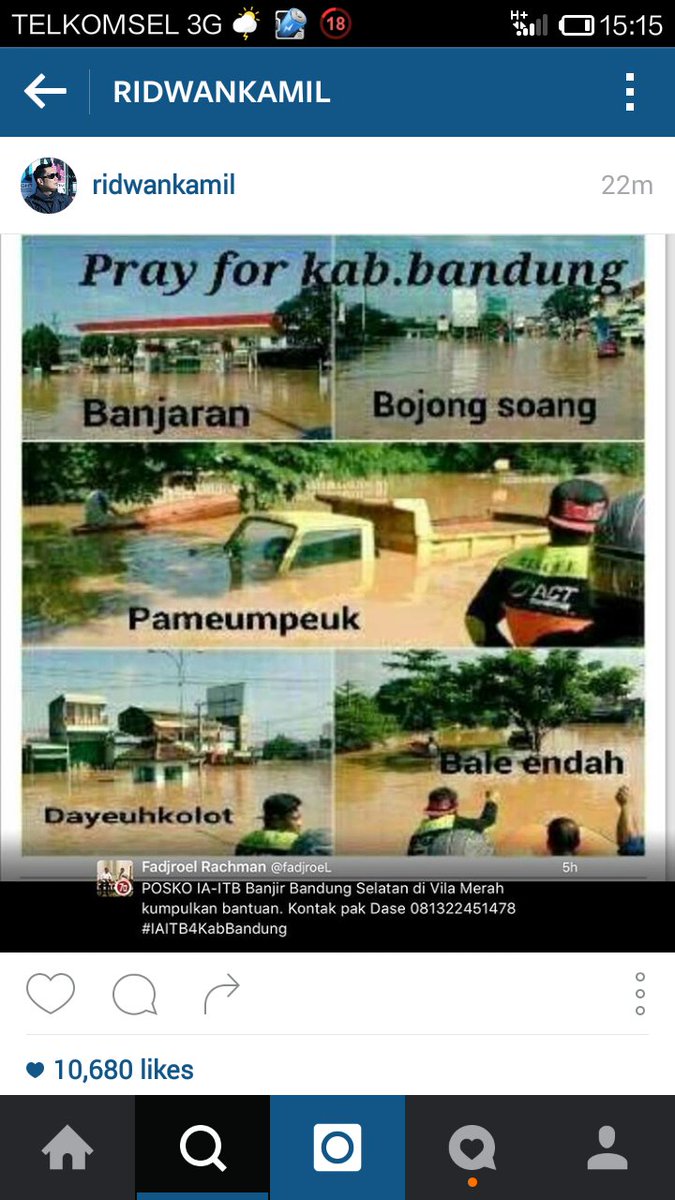 Inilah alasan <a href="/ChepKur/">Cecep Kurnia</a> knp tdk bisa main ke Bandung. PrayForBandungSelatan. GWS ERIE SUZAN BY REZALLIANTS
