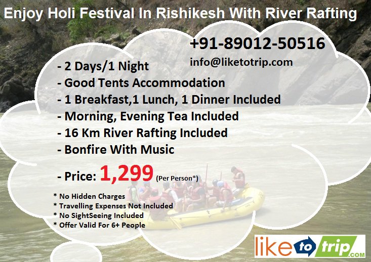 liketotrip's tweet photo. Enjoy Holi Festival In Rishikesh With River Rafting. For More Details Call On +91-8901250516 https://t.co/f8e2JLx02E