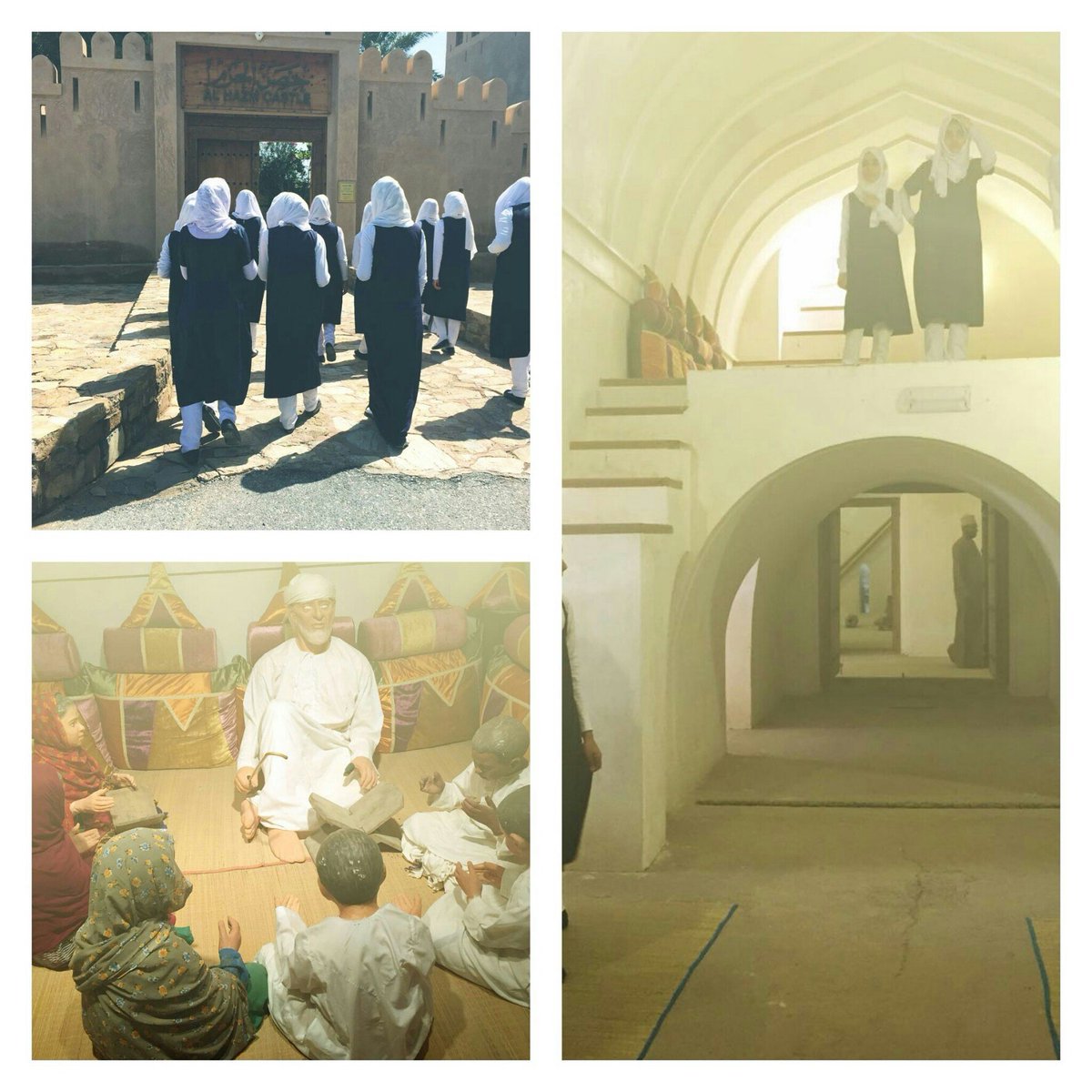 زارات طالبات الصف التاسع في صباح هذا اليوم حصن الحزم حيث تعرفن على الشواهد التاريخية للحصن .