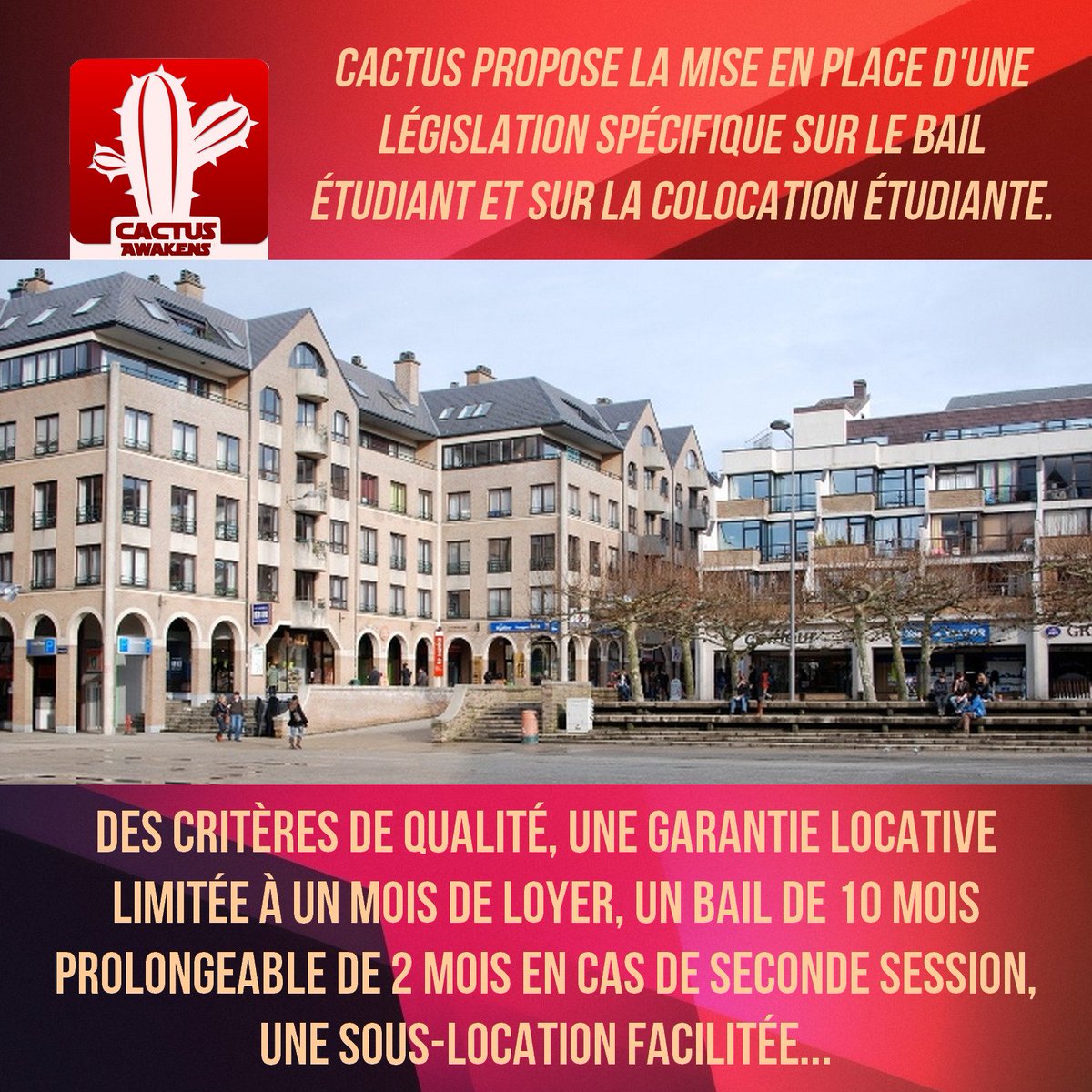 En faveur d'un bail spécifique pour les étudiant·e·s !