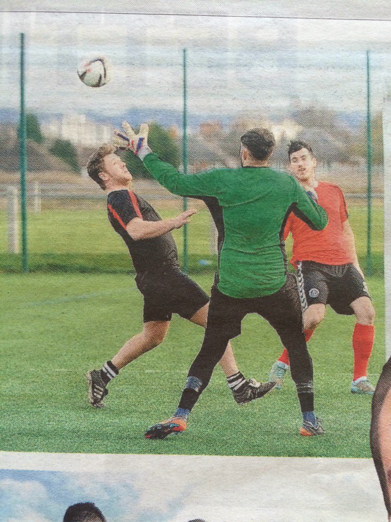 Rhiahazel's tweet image. Out of all the people there, you made in it the paper?! 😒🙈😂 #joesgame @JimmyCostello10