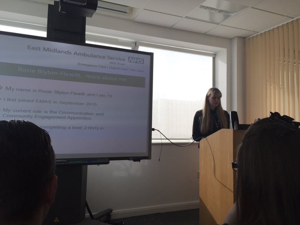 EMASNHSTrust's tweet image. Rosie is an #apprentice with comms &amp;amp; engagement. #apprenticeweek
