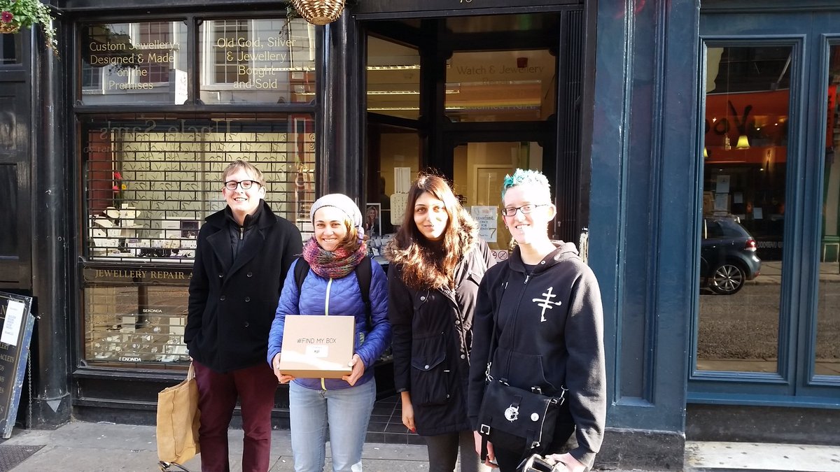 I shared <a href="/Lunya/">Lunya</a> chocolate with the people who arrived after me! Go local, share!! <a href="/findmybox/">FindMyBox Liverpool</a>