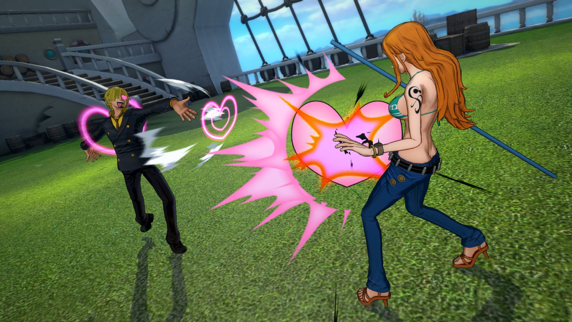 One Piece 家庭用ゲーム公式 今日はホワイトデー 本作ではサンジ が女性キャラとバトルする時 紳士攻撃として相手にハートを届けるぞ サンジの騎士道も超再現しているワンピースbbは4 21発売予定 T Co Yowtoftku0 ワンピースbb T Co