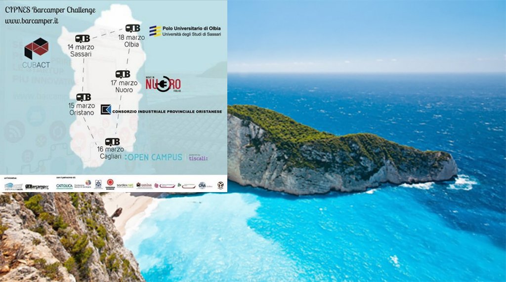 InnoEntre's tweet photo. Got a #startup idea in Sardinia? (agrifood,nautics)?
From 14 to 18 March get onboard a camper...
@dpixel_vc @dgiluz https://t.co/crdTWn8fEG