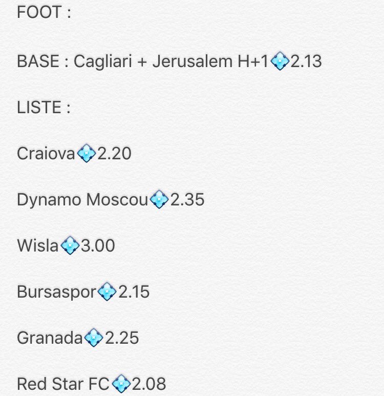 FC_Pronos's tweet image. La liste du jour 😎👌

#TeamParieur #ParionsSport #Follow #RT #Soutient