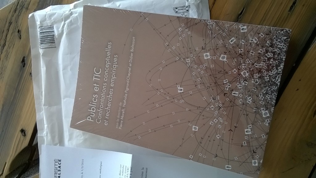 magbigey's tweet photo. Trouver cet ouvrage dans sa boîte à lettres :)#PublicsEtTIC #QuestionsDeCommunication#CREM #EUTIC #MetzMerci ! https://t.co/lTKomF4BKO