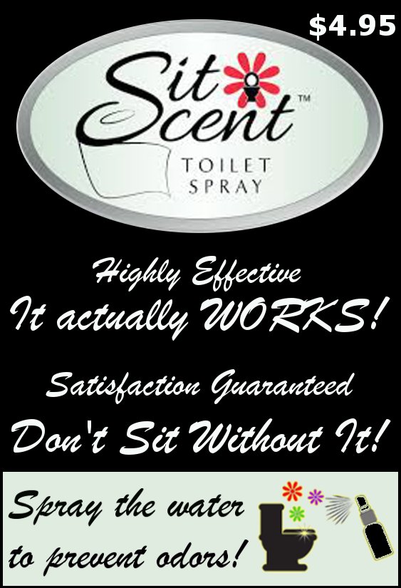 Available in portable, 2 oz and 4 oz sizes. sitscent.com