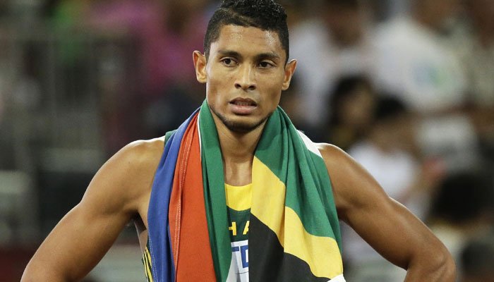 GovernmentZA's tweet photo. Congrats to #WaydevanNiekerk for being the first man to run faster than 10" for 100m, 20" for 200m &amp; 44" for 400m. https://t.co/KWkXYDjvsT