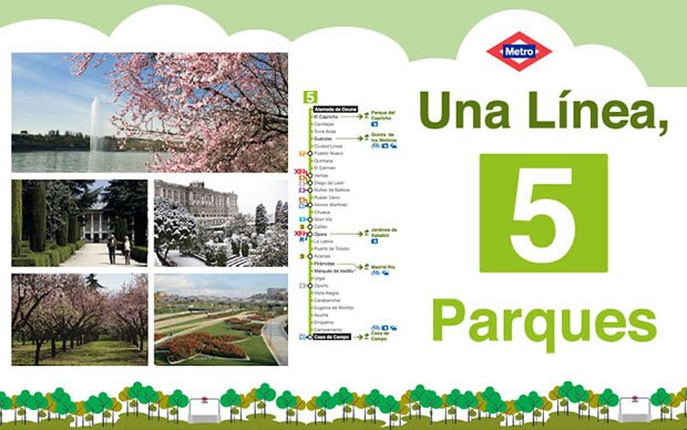 espaciomadrides's tweet photo. Descubre los parques más importantes de #Madrid viajando en la Línea 5 de @metro_madrid https://t.co/sNLTj8FCtC https://t.co/aC9sYwDpNT