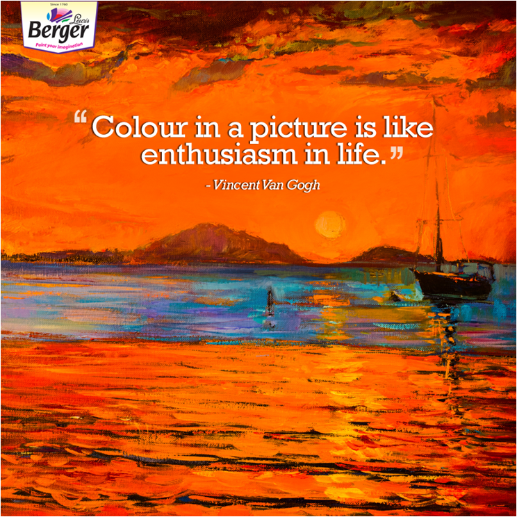 BergerPaintsInd's tweet photo. What is life without enthusiasm? And what is a picture without colour? #ColourQuotes https://t.co/SsVMEgZ8xx