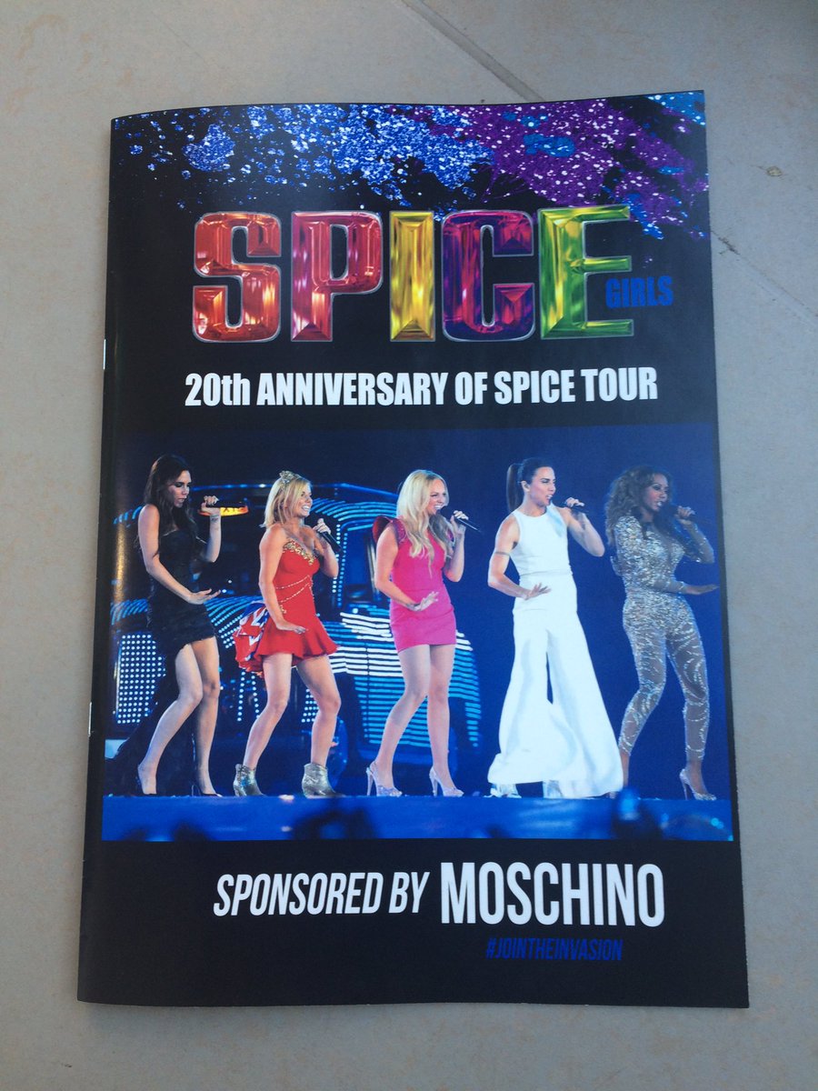 BleemProduction's tweet photo. 20th anniversary tour posters!!! Look out for them! #bespicey #jointheinvasion #moschino ๐ธ๐ฏโ ๏ธ๐ฌ๐ง๐ https://t.co/yyZBgf57xi