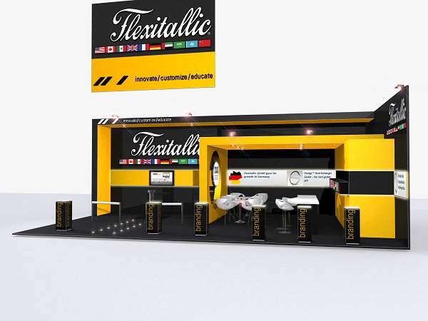 QuantumEx's tweet image. To Hang ... Or Not to Hang - Do Banners increase Exhibition Visibility? #exhibitionstand #tradeshow #hangingbanner