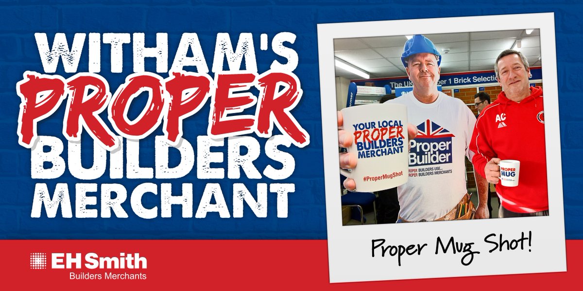 EHSmith's tweet photo. Visit our #Witham branch #relaunch event to get your #ProperMugShot for a chance to #WIN £2000 worth of tools! https://t.co/PXElcZrSEu