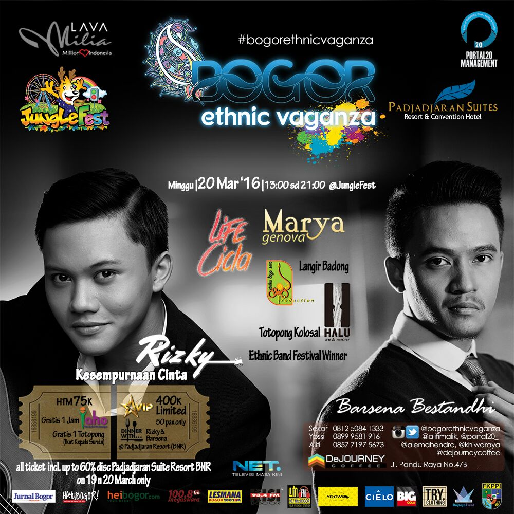 Heibogor turut mendukung acara <a href="/bogorethnicvgza/">Bogor Ethnic Vaganza</a> | 20 Maret 2016 di <a href="/junglefestBNR/">Jungle Festival</a> | Tiket 75k, VIP 400k. GrabItFast!