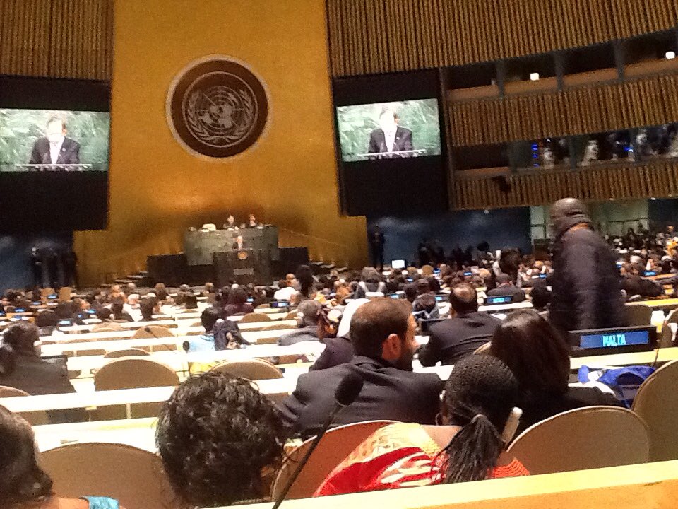 vanyaradzayi's tweet image. #UN Secretary General makes his last appearance before CSW. Great, Vanessa Anyoti speaking for youth. @worldywca