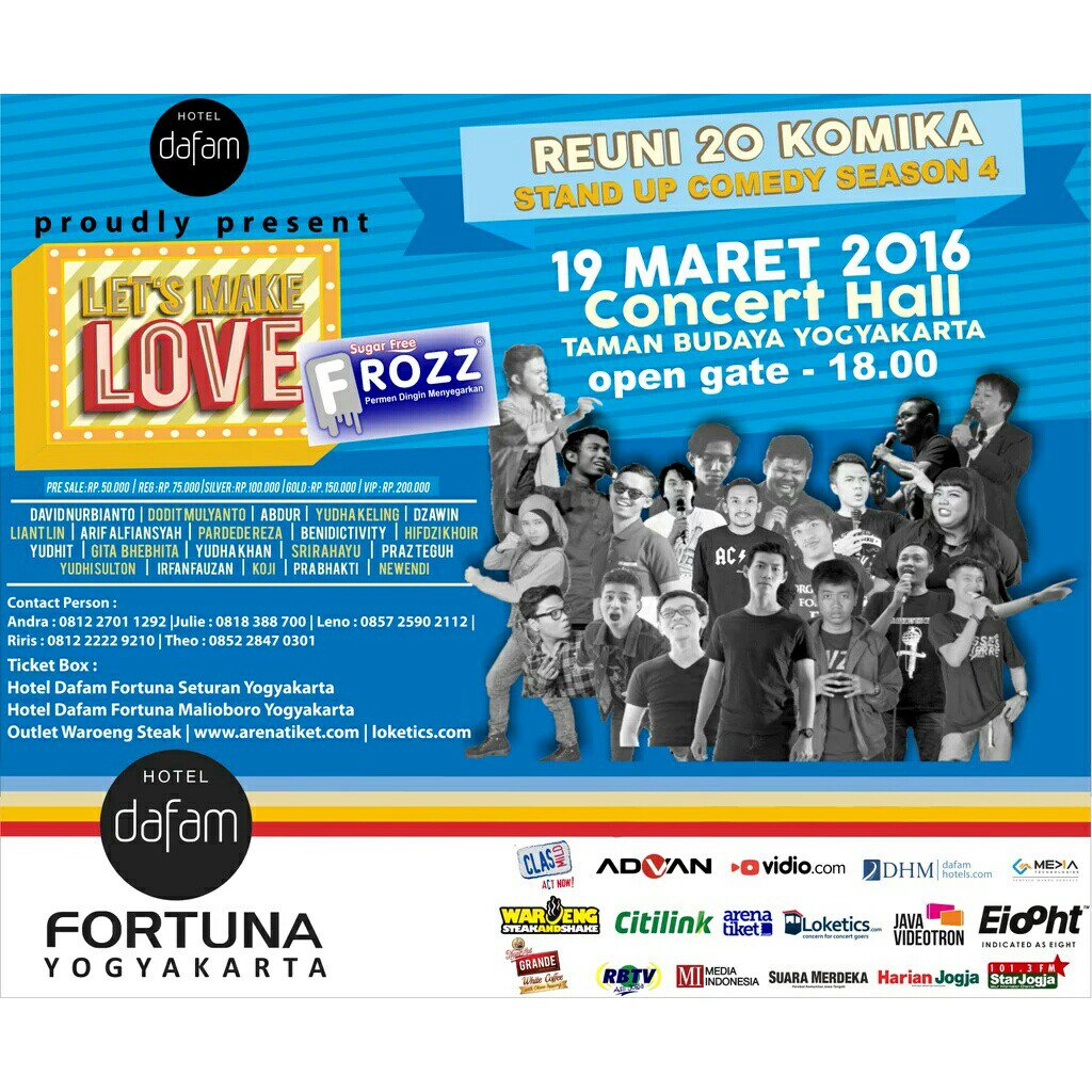 Satu pemenang beruntung akan mendapatkan 1 buah kaos 'JOGJAKARTA' dari kami.