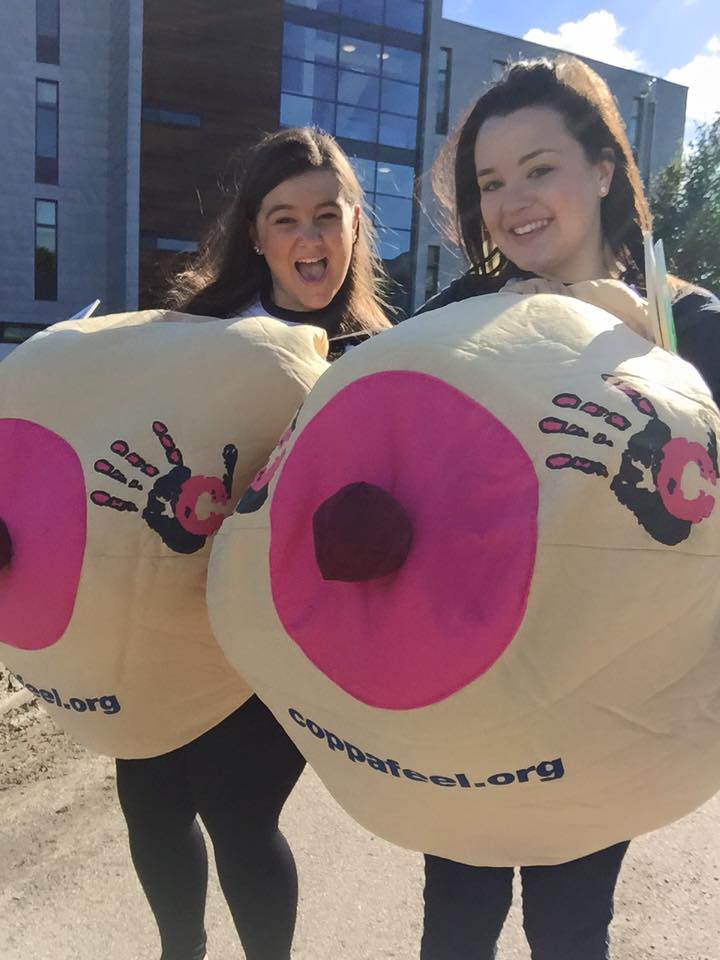 CoppaFeel Boobettes are teaching you how to check your breasts tomorrow at 12pm &amp; 1pm in MAB115! #ARUeducation