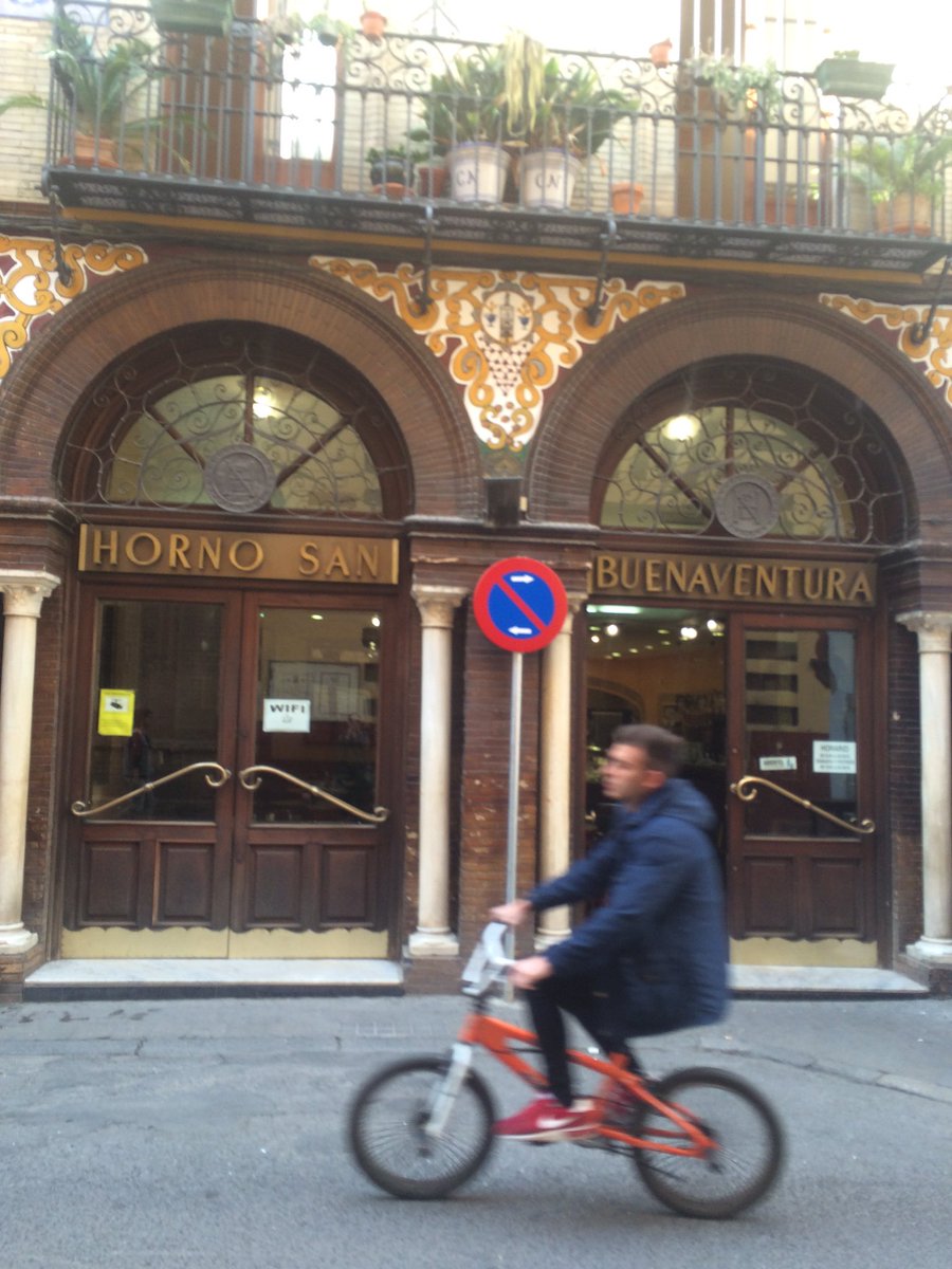 DaganKendra's tweet photo. Sitting in "the oldest bakery in Europe" in Seville &amp; #AvrilLavigne is playing. #weird https://t.co/p8j2RZNwSN