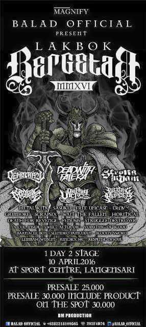 . LB2016 . 10APRL . 1 DAY . 2 STAGE . 
IKUTI KUIS NYA JUGA, FREE TIX U/ 2ORG PEMENANG. CHECK FANSPAGE KITA YES