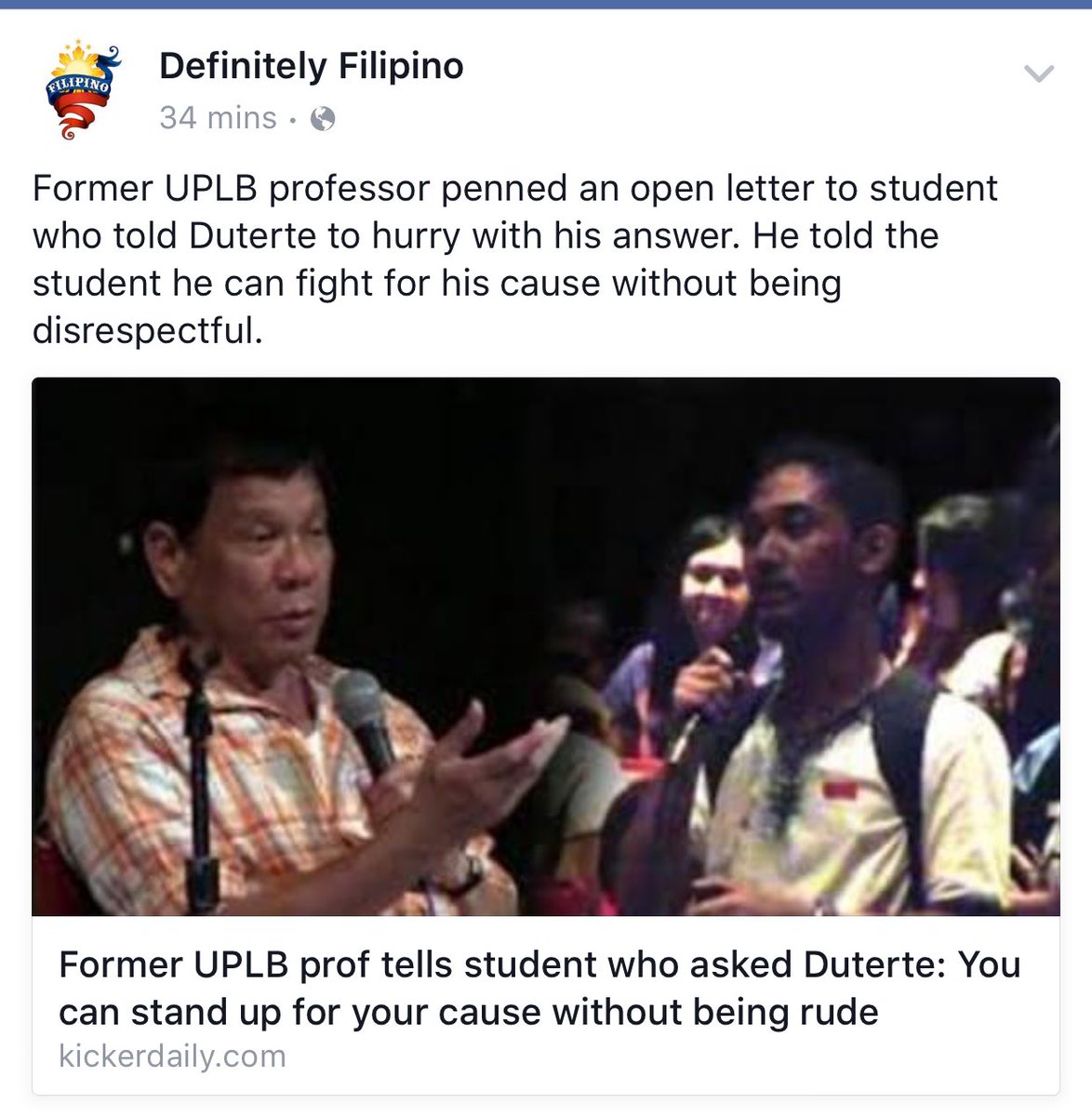 PapaJackAdvices's tweet photo. You can stand up for your cause without being rude, Stephen Villena! https://t.co/E6NmG8ElDM