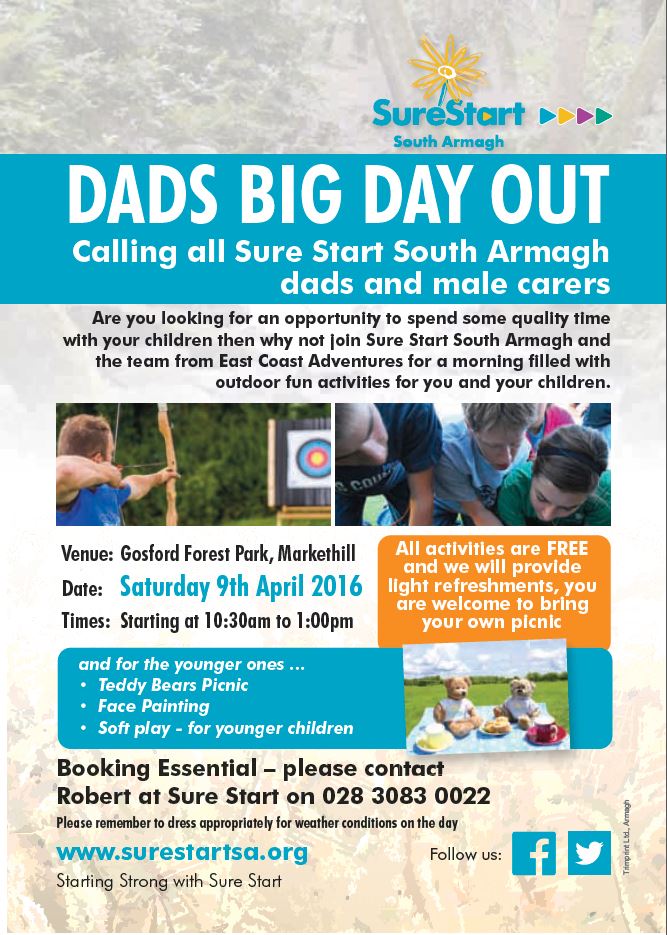 Dads Big Day out @ Gosford Park. Saturday 9th April, a day not to be missed!