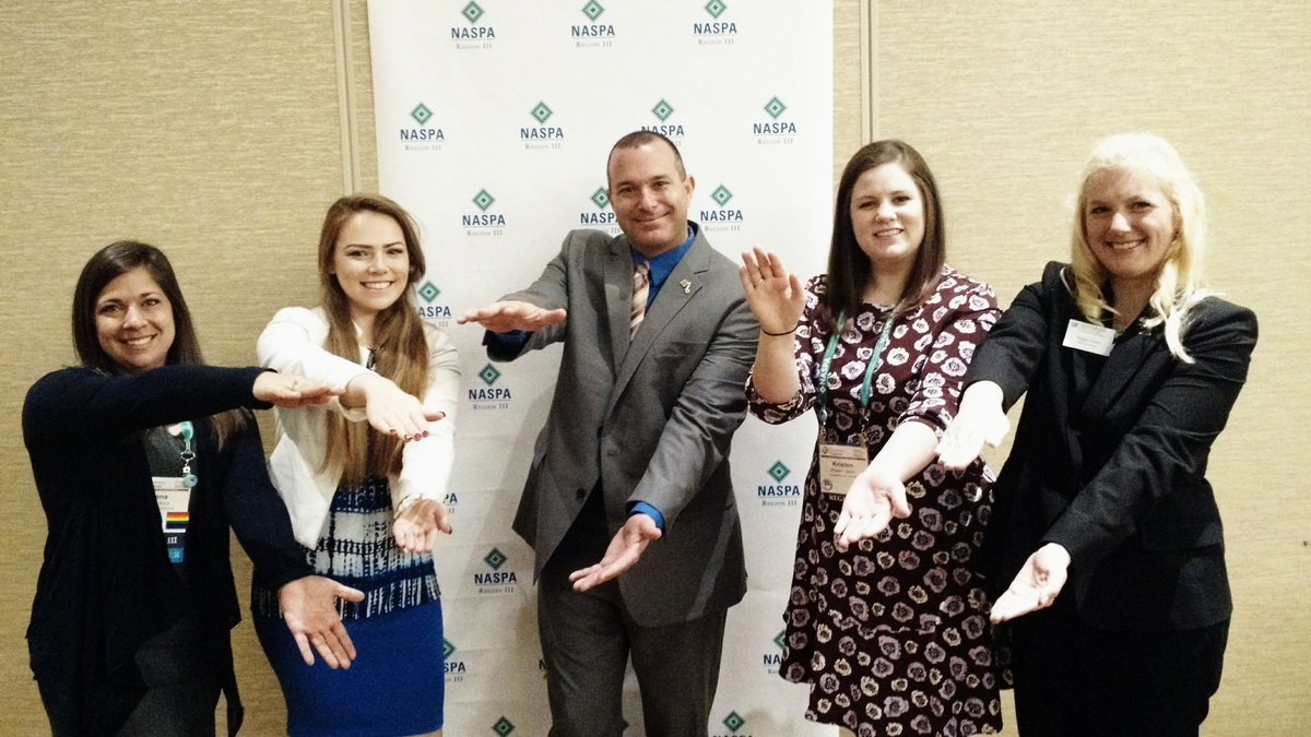 #UF Gators representing in #Indy at #NASPA16 at the region 3 grad student breakfast! #GoGators #SPHELove