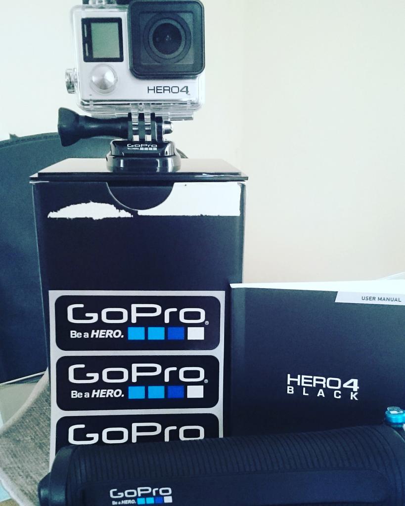 Officially joined the <a href="/GoPro/">GoPro</a> family! 
#Hero4black #gopro #action #4K